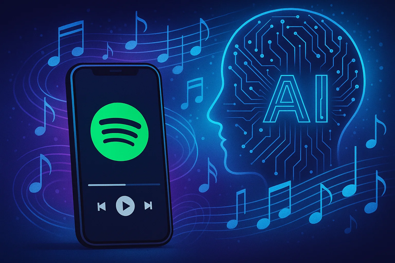 Spotify czyści katalog: 75 mln piosenek AI zniknęło z serwisu