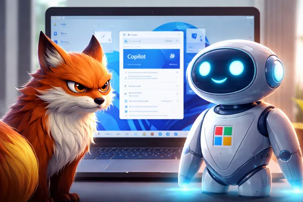 Mozilla oskarża Microsoft o forsowanie Copilota w Windows 11