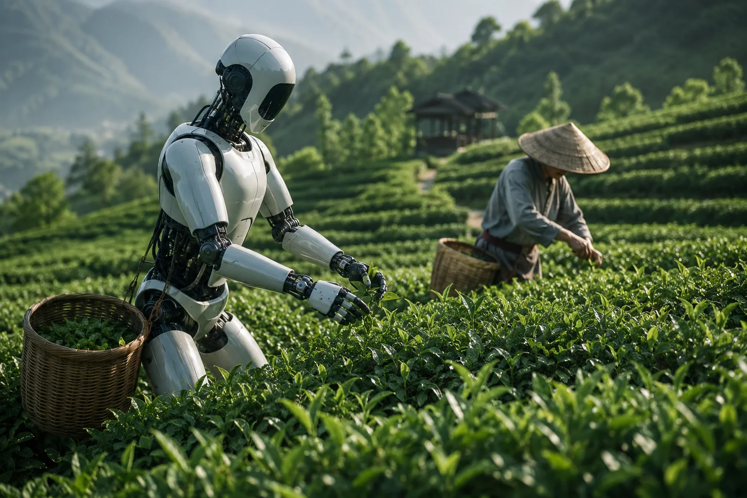 Chińskie roboty trafiły na plantacje herbaty. To test AI poza laboratorium