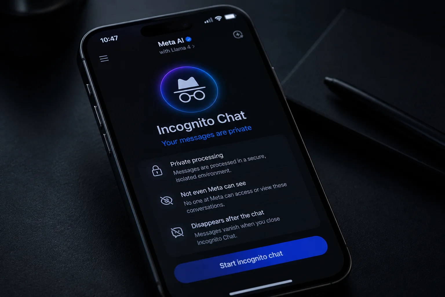 Meta AI z trybem incognito. Firma obiecuje, że nawet ona sama nie zobaczy twoich rozmów