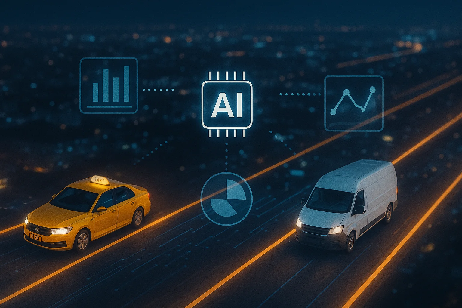 W 2026 roku taxi i firmy kurierskie stawiają na elektryczne floty, konsolidację i sztuczną inteligencję.