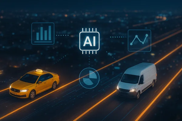 W 2026 roku taxi i firmy kurierskie stawiają na elektryczne floty, konsolidację i sztuczną inteligencję.