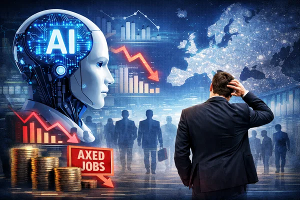 AI w bankach: 200 tys. etatów w Europie zagrożonych do 2030