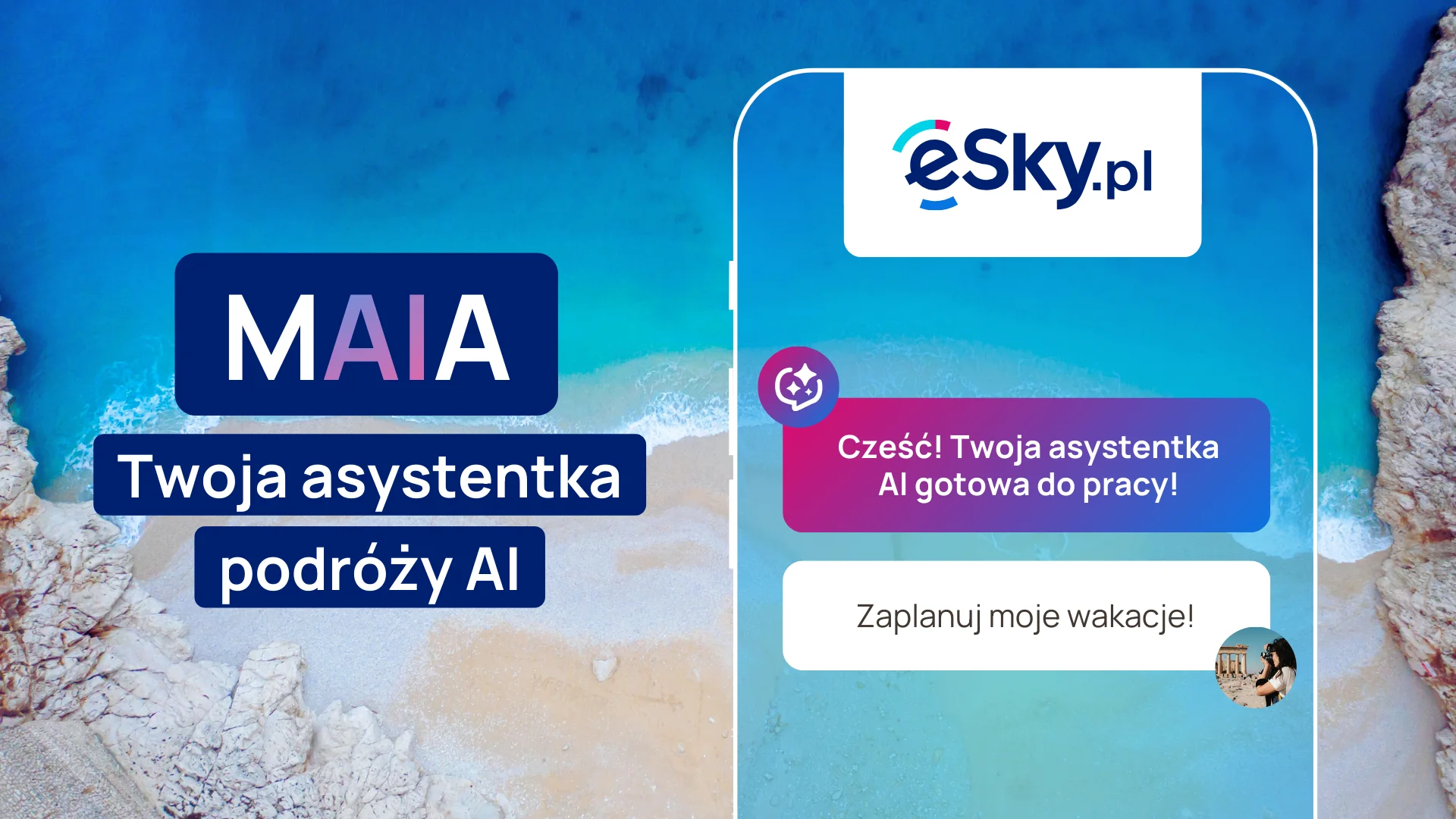 eSky wprowadza asystentkę AI do aplikacji mobilnej