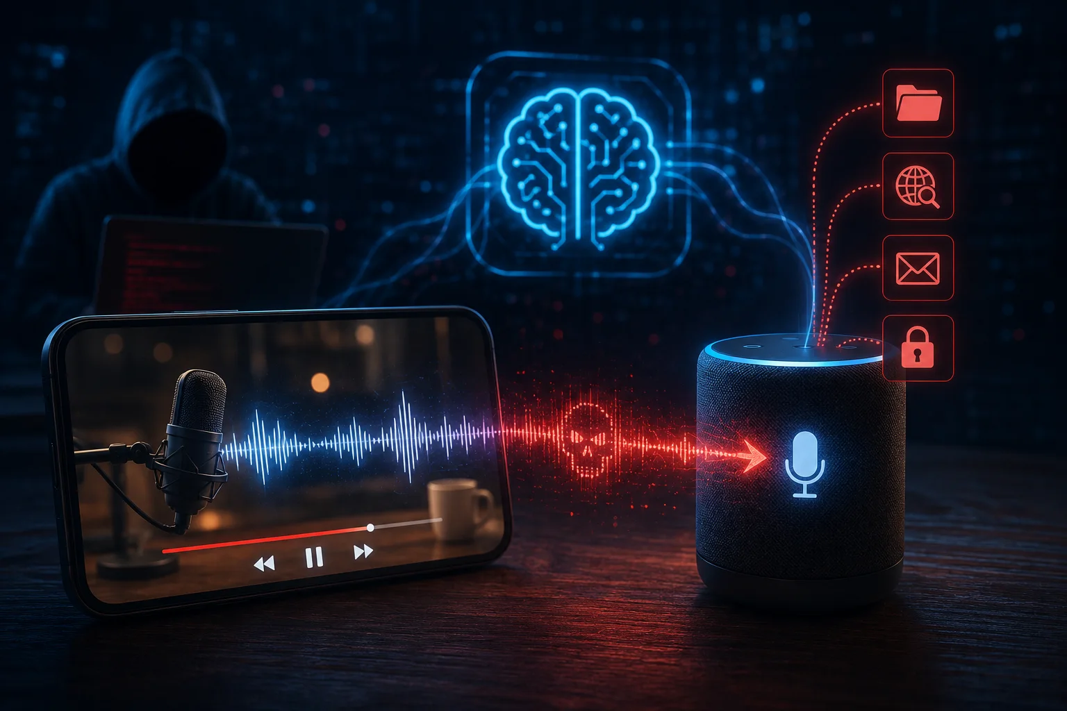 AudioHijack: niesłyszalne dźwięki w podcastach mogą przejąć kontrolę nad asystentem AI
