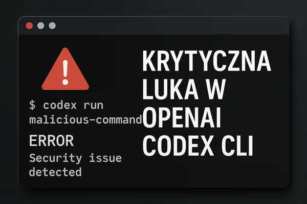 Krytyczna luka w OpenAI Codex CLI zagrażała tysiącom twórców